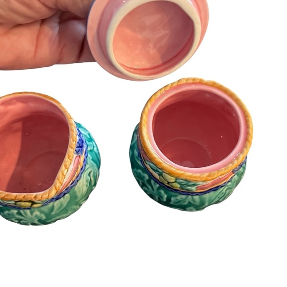 Fitz & Floyd Tuscany Fields Cream And Lidded Sugar Set 1995 Scarce Rare - Picture 6 of 10